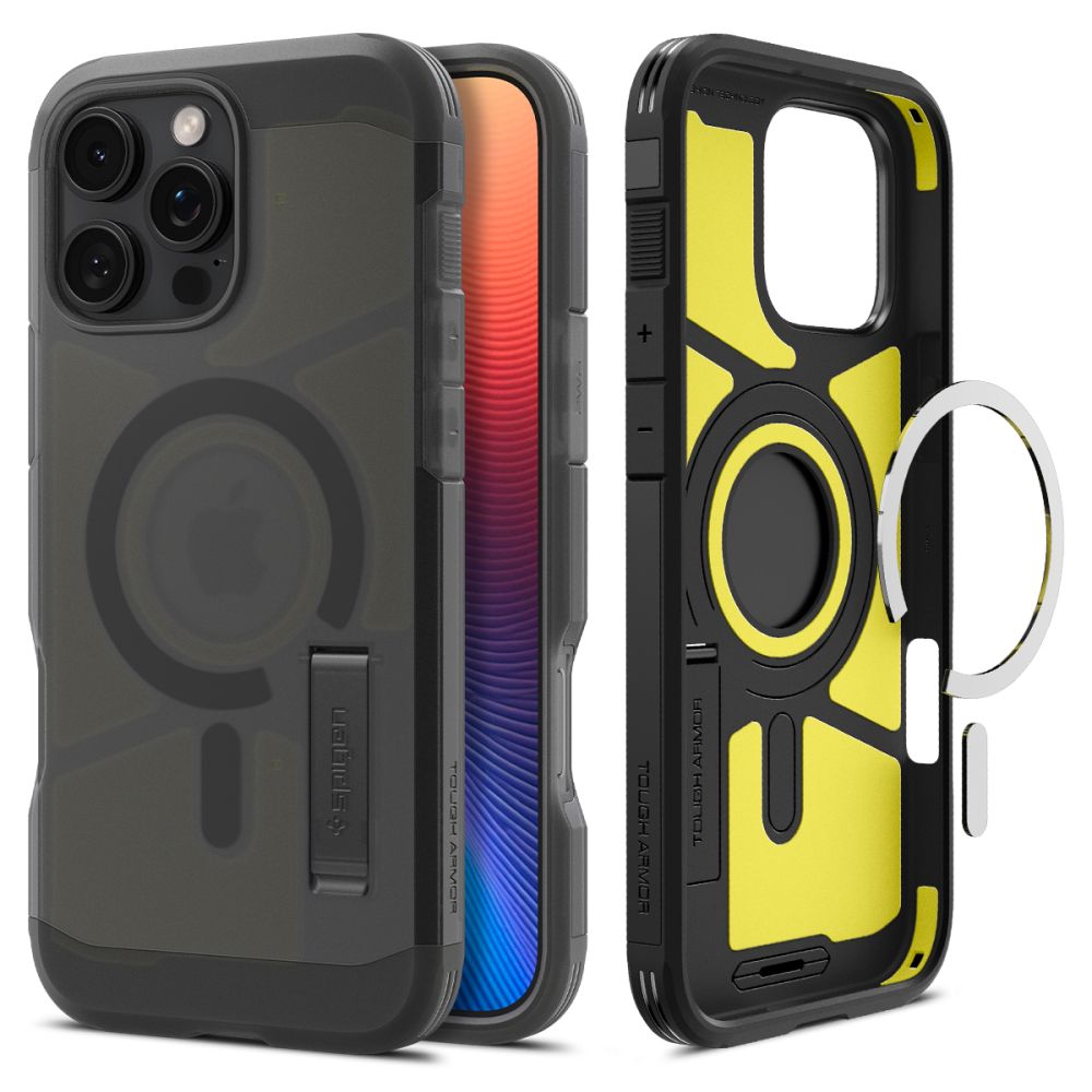 ETUI SPIGEN TOUGH ARMOR MAG MAGSAFE IPHONE 16 PRO MAX FROST BLACK MATOWE CZARNE