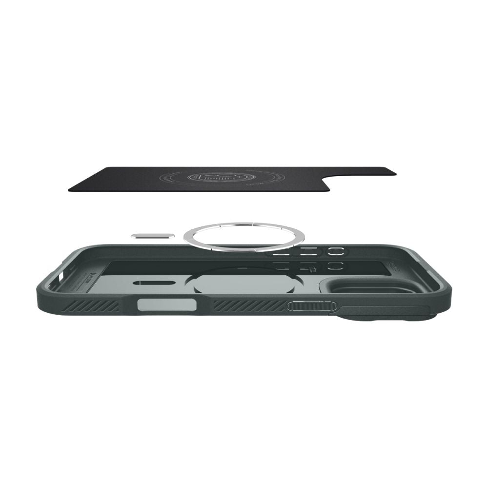 ETUI SPIGEN OPTIK ARMOR MAG MAGSAFE IPHONE 16 PRO ABYSS GREEN ZIELONE