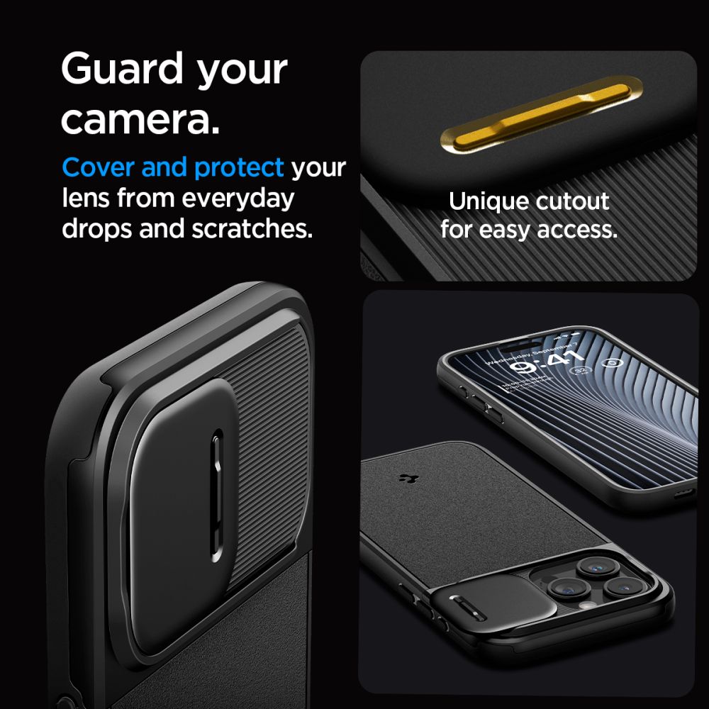 ETUI SPIGEN OPTIK ARMOR MAG MAGSAFE IPHONE 15 PRO MAX CZARNE