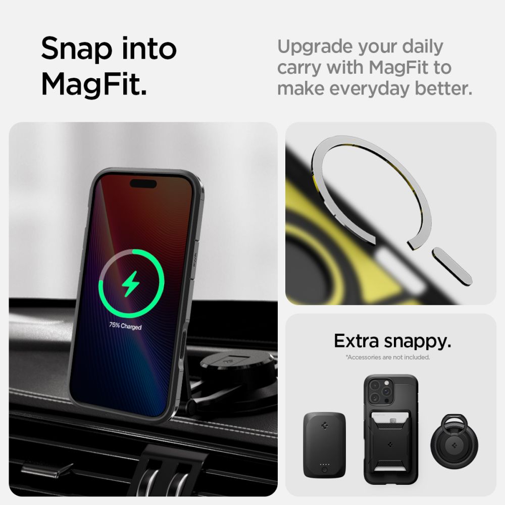 ETUI SPIGEN TOUGH ARMOR ”T” MAG MAGSAFE IPHONE 16 PRO MAX BLACK CZARNE