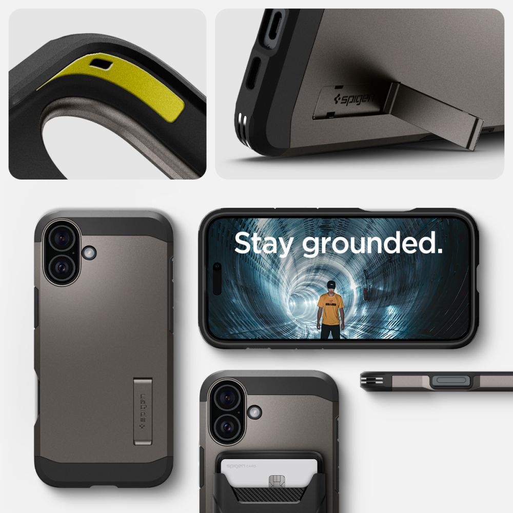 ETUI SPIGEN TOUGH ARMOR MAG MAGSAFE IPHONE 16 GUNMETAL SZARE