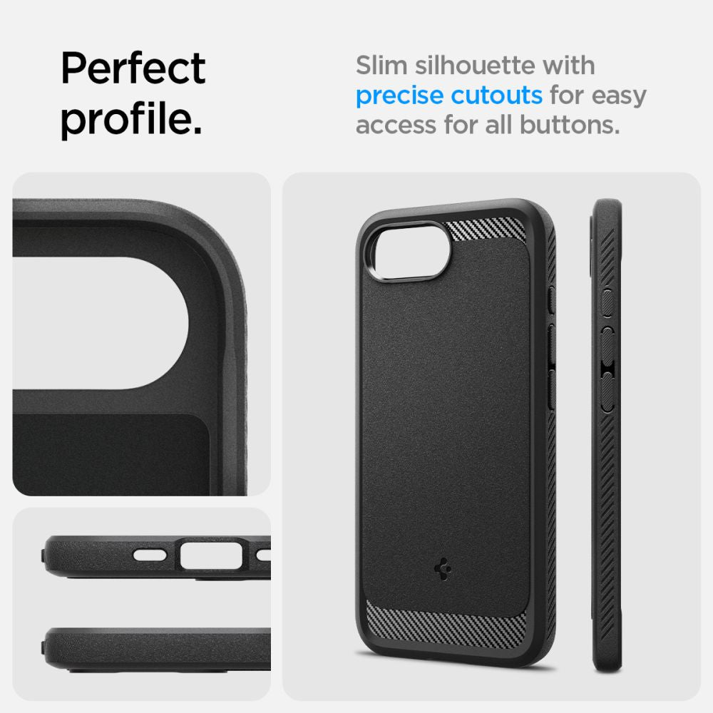 ETUI SPIGEN RUGGED ARMOR MAG MAGSAFE IPHONE 16E CZARNE