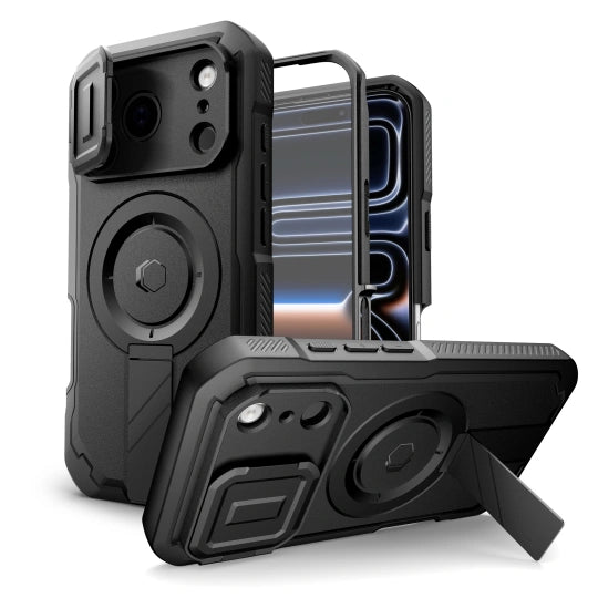 ETUI TECH-PROTECT KEVLAR MAGSAFE IPHONE 17 PRO BLACK CZARNE