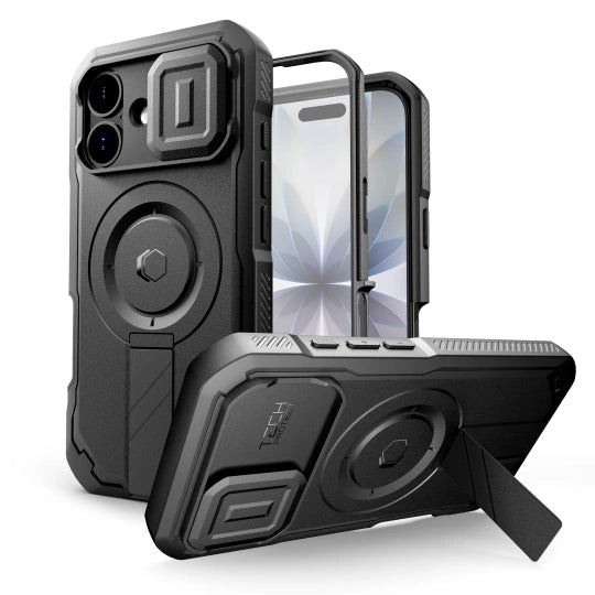 ETUI TECH-PROTECT KEVLAR MAGSAFE IPHONE 17 BLACK CZARNE