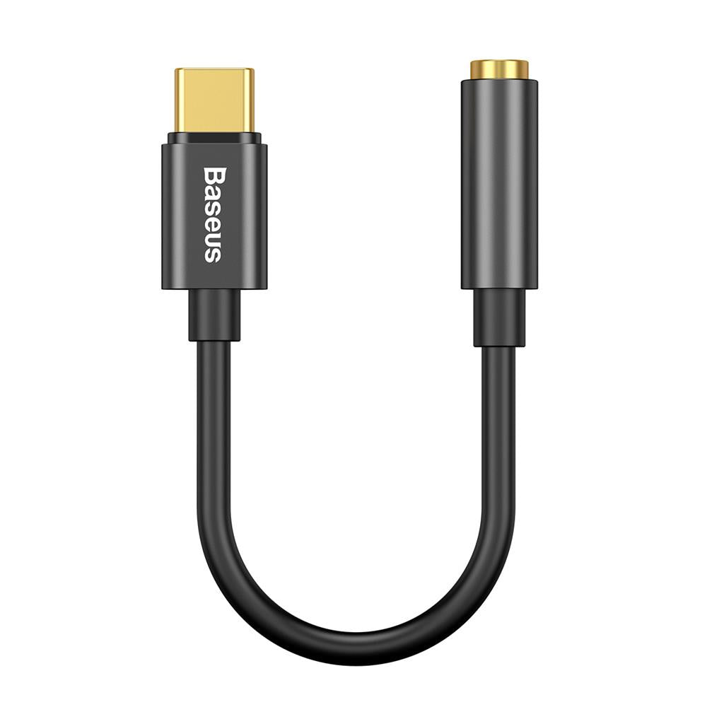 BASEUS ADAPTER L54 USB-C DO JACK 3,5 MM CZARNY