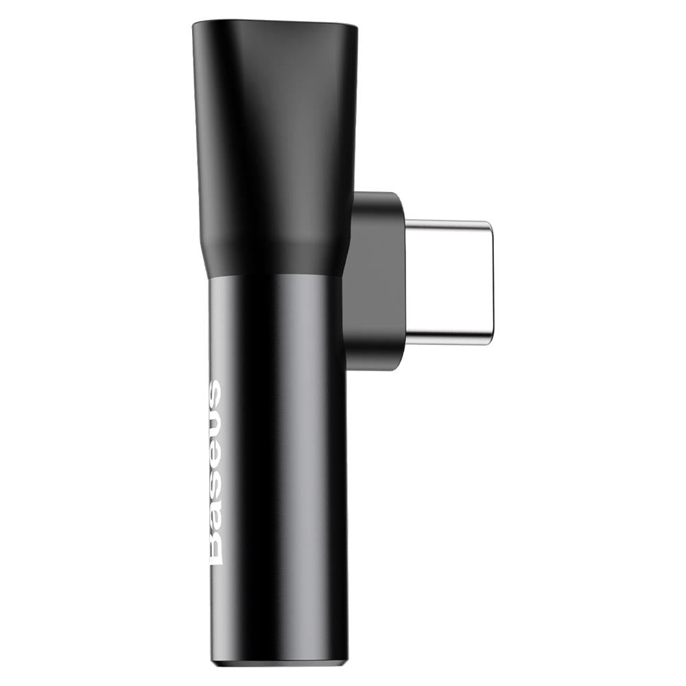 BASEUS ADAPTER L41 USB-C DO USB-C - JACK 3,5 MM CZARNY