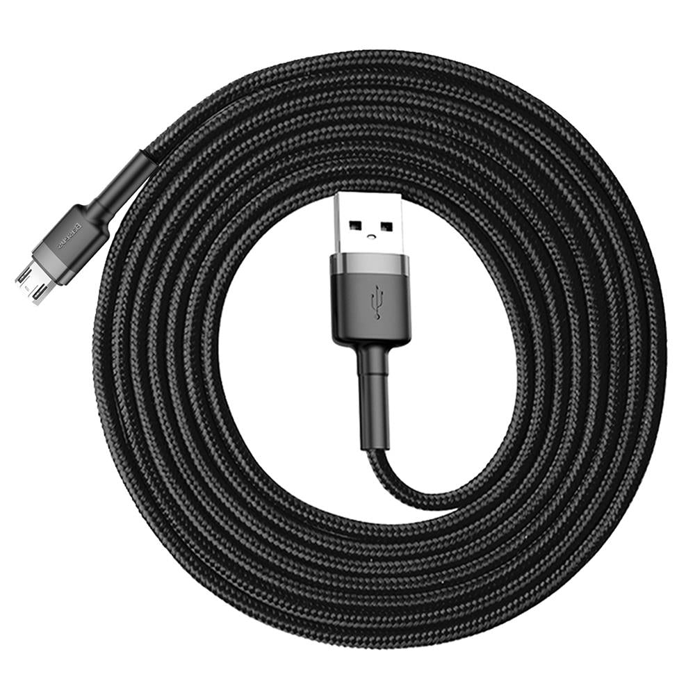 BASEUS KABEL CAFULE USB - MICRO USB 2,0 M 1,5A SZARO-CZARNY