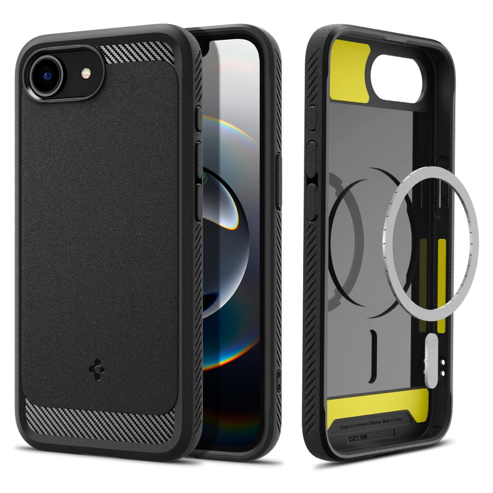 ETUI SPIGEN RUGGED ARMOR MAG MAGSAFE IPHONE 16E CZARNE
