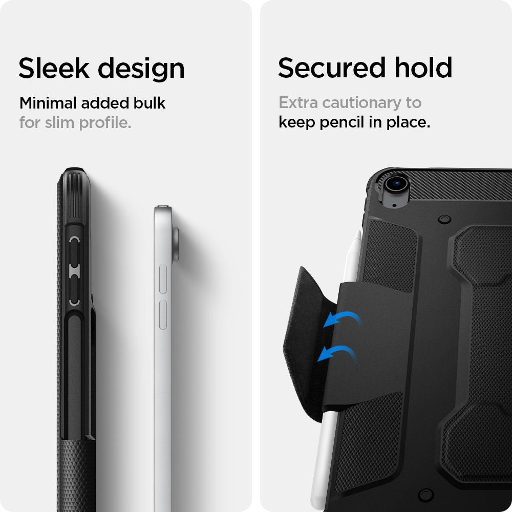 ETUI SPIGEN RUGGED ARMOR ”PRO” IPAD AIR 10.9” 4 / 5 / 2020-2022 / 11” 6 / 7 / 2024-2025 CZARNY