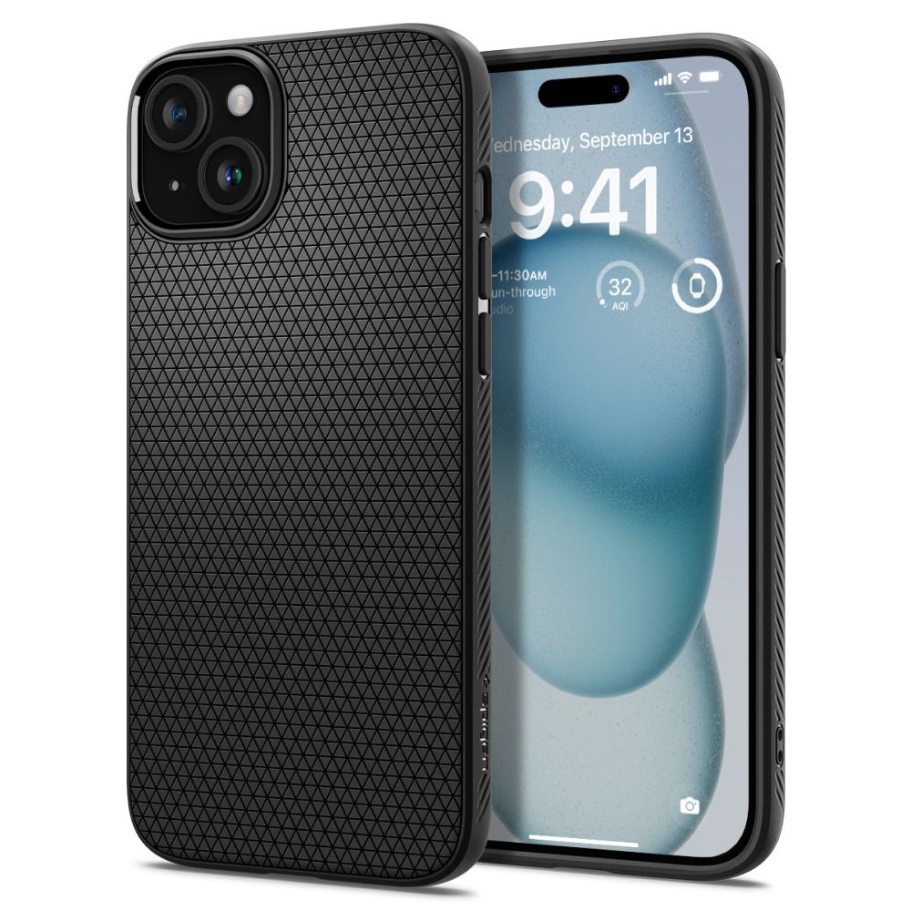 ETUI SPIGEN LIQUID AIR IPHONE 15 CZARNE