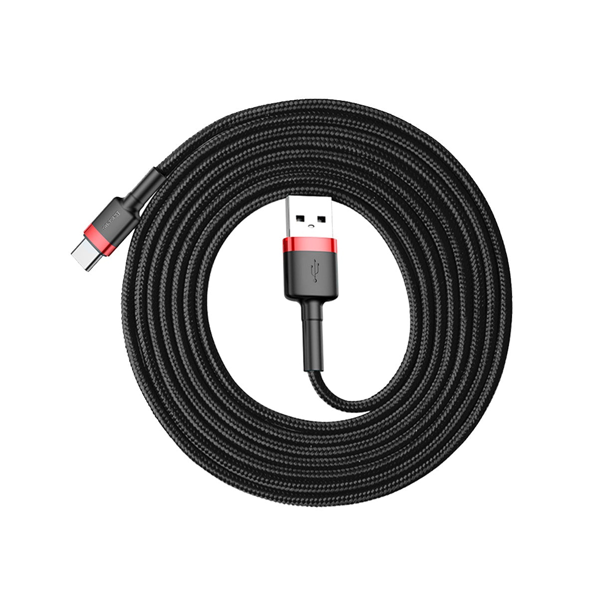 BASEUS KABEL CAFULE USB - USB-C 2,0 M 2A CZERWONO-CZARNY
