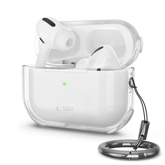 ETUI NA SŁUCHAWKI TECH-PROTECT BOUNCE APPLE AIRPODS PRO 3 CLEAR TRANSPARETNE (Kopia)