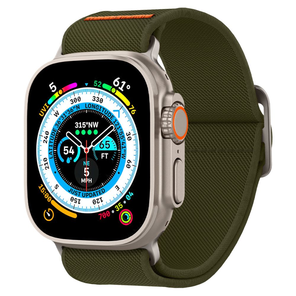 PASEK SPIGEN FIT LITE ULTRA APPLE WATCH 6 / 7 / 8 / 9 / 10 / SE / ULTRA 1 / 2 (44 / 45 / 46 / 49 MM) KHAKI