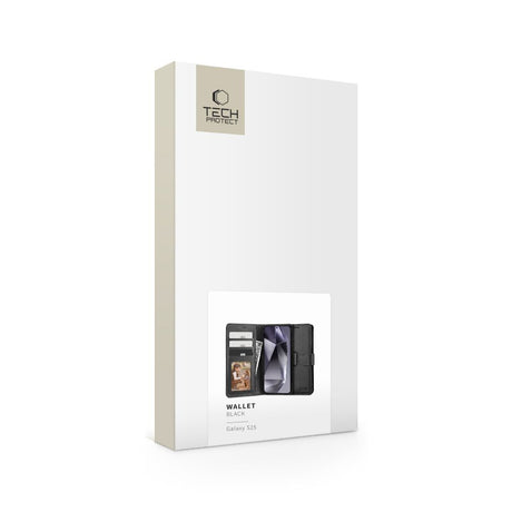 ETUI OTWIERANE TECH-PROTECT WALLET SAMSUNG GALAXY S25 CZARNE