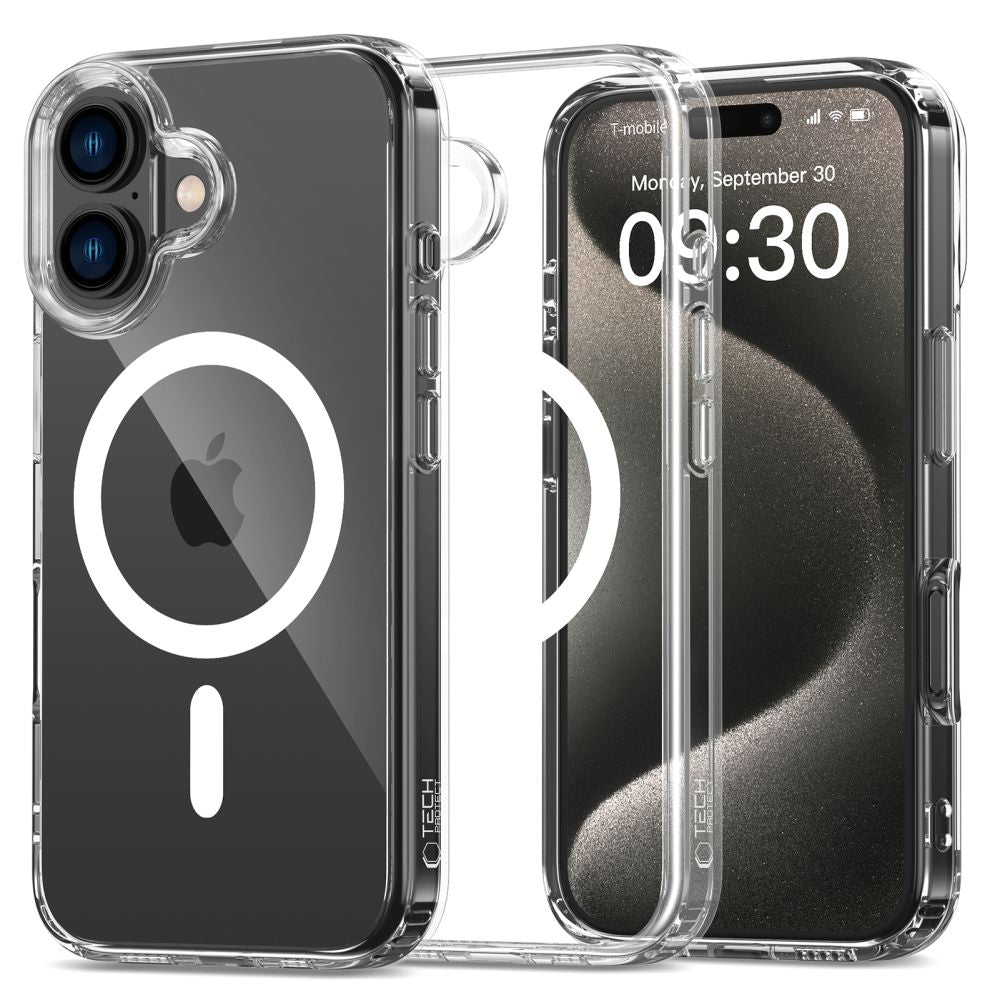 ETUI TECH-PROTECT FLEXAIR HYBRID MAGSAFE IPHONE 16 CLEAR TRANSPARETNE