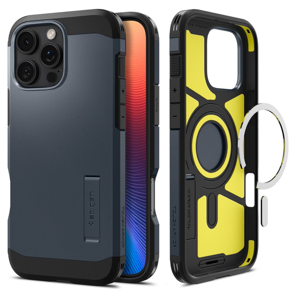 ETUI SPIGEN TOUGH ARMOR MAG MAGSAFE IPHONE 16 PRO MAX METAL SLATE CIEMNOSZARE