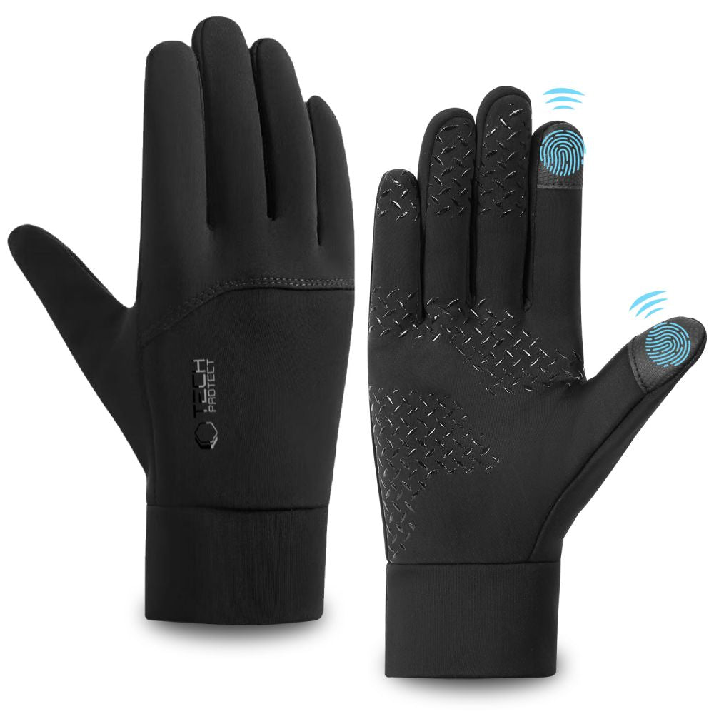 RĘKAWICZKI TECH-PROTECT WG01 WINTER TOUCHSCREEN GLOVES M BLACK CZARNE