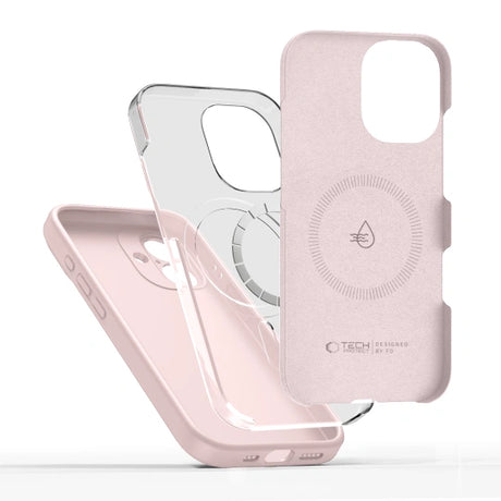 ETUI TECH-PROTECT LIQUID SILICONE MAGSAFE IPHONE 17 RÓŻOWE