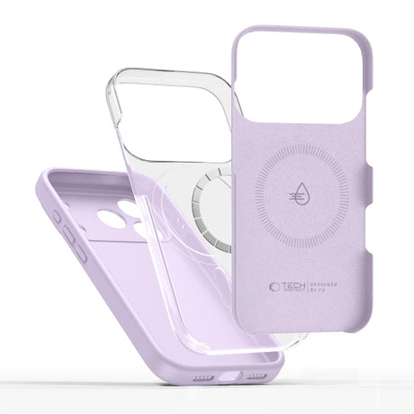 ETUI TECH-PROTECT SILICONE MAGSAFE IPHONE 17 PRO MAX MAUVE FIOLETOWE