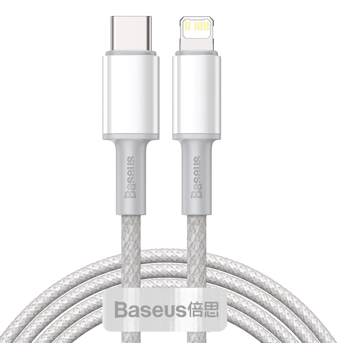 BASEUS KABEL HIGH DENSITY PD USB-C - LIGHTNING 2,0 M BIAŁY 20W