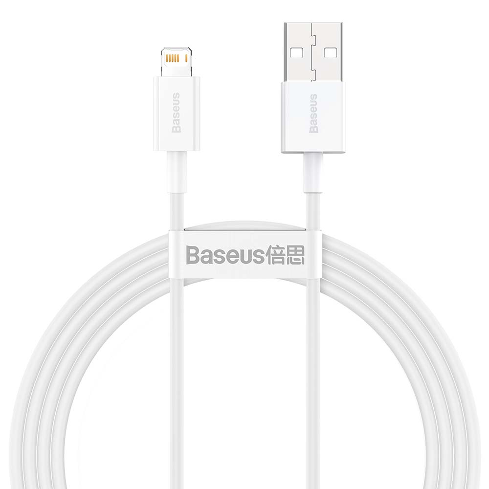 BASEUS KABEL SUPERIOR USB - LIGHTNING 1,5 M 2,4A BIAŁY