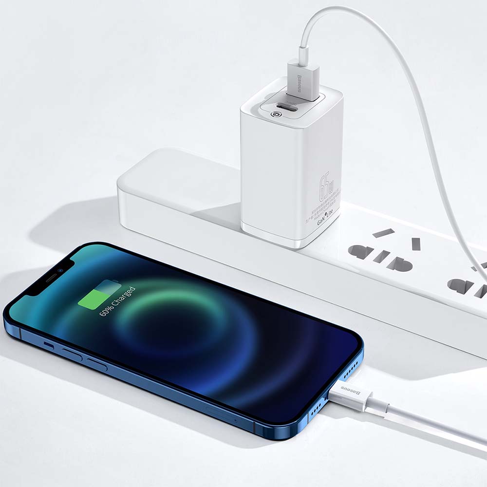 BASEUS KABEL SUPERIOR USB - LIGHTNING 1,5 M 2,4A BIAŁY
