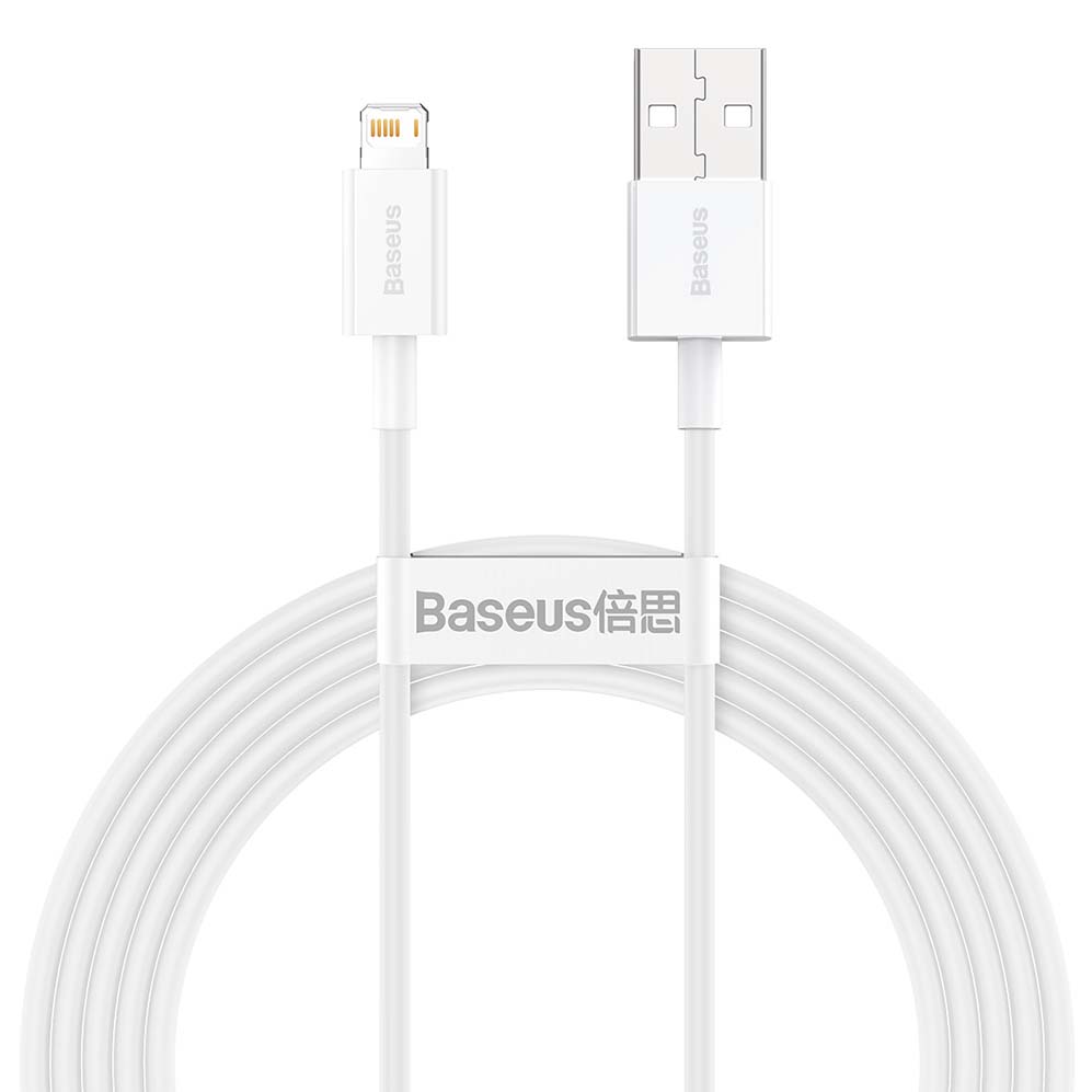 BASEUS KABEL SUPERIOR USB - LIGHTNING 2,0 M 2,4A BIAŁY