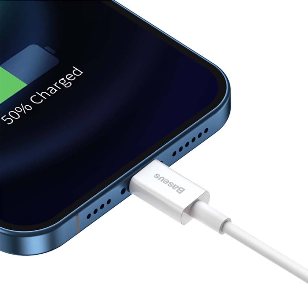 BASEUS KABEL SUPERIOR USB - LIGHTNING 2,0 M 2,4A BIAŁY