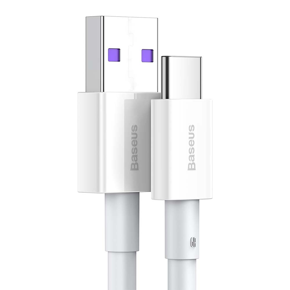 BASEUS KABEL SUPERIOR USB - USB-C 2,0 M BIAŁY 66W