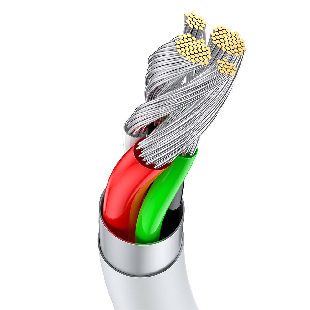 BASEUS KABEL SUPERIOR USB - USB-C 2,0 M BIAŁY 66W