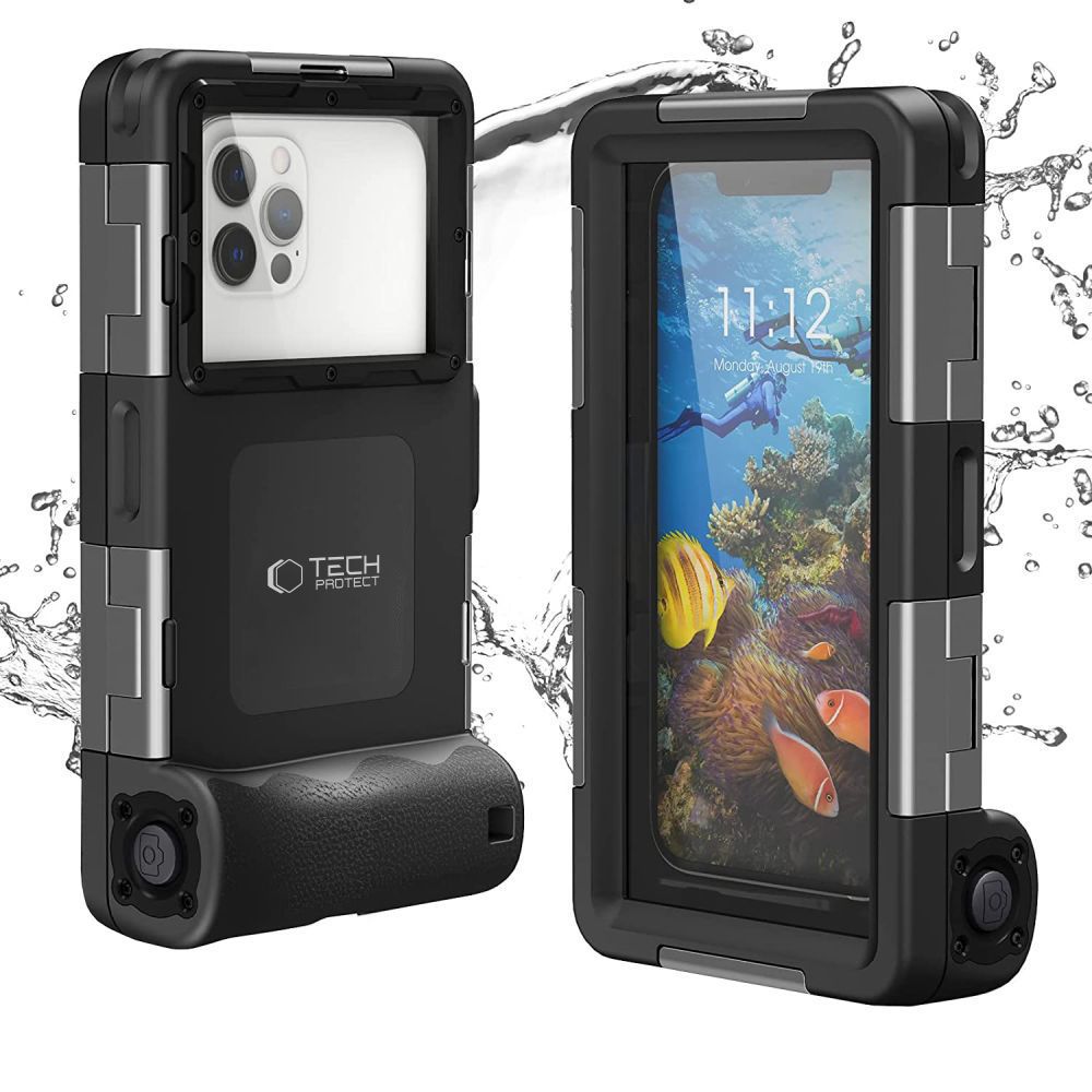 ETUI WODOODPORNE TECH-PROTECT IPX8 UNIVERSAL DIVING WATERPROOF CASE BLACK CZARNE