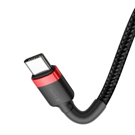 BASEUS KABEL CAFULE PD USB-C - USB-C 1,0 M CZERWONO-CZARNY 60W