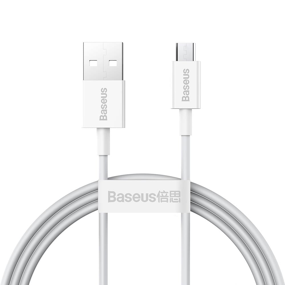 BASEUS KABEL SUPERIOR USB - MICRO USB 1,0 M 2,0A BIAŁY