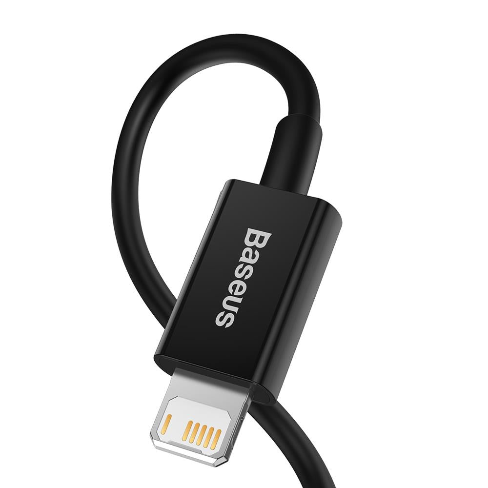 BASEUS KABEL SUPERIOR USB - LIGHTNING 1,0 M 2,4A CZARNY