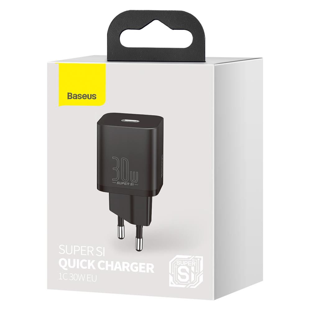 BASEUS ŁADOWARKA SIECIOWA SUPER SI PD 30W 1X USB-C CZARNA