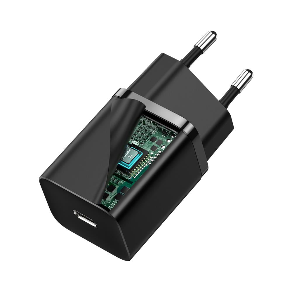 BASEUS ŁADOWARKA SIECIOWA SUPER SI PD 30W 1X USB-C CZARNA