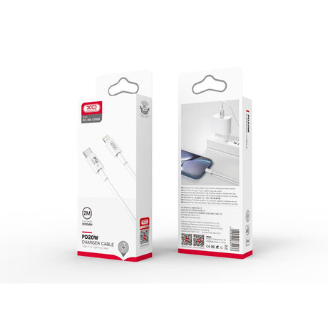 XO KABEL NB-Q189B PD USB-C - LIGHTNING 2,0M 20W BIAŁY