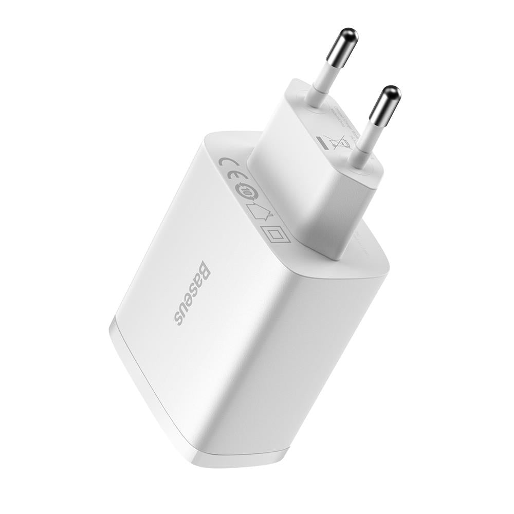 BASEUS ŁADOWARKA SIECIOWA COMPACT 3 X USB BIAŁA 17W