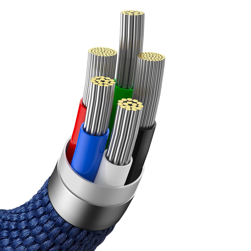 BASEUS KABEL CRYSTAL SHINE USB-C - LIGHTNING 1,2 M 20W NIEBIESKI