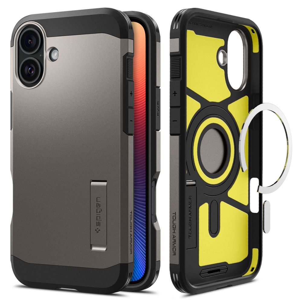 ETUI SPIGEN TOUGH ARMOR MAG MAGSAFE IPHONE 16 GUNMETAL SZARE