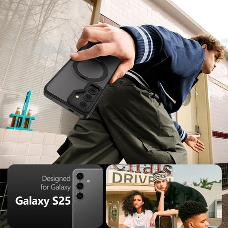 ETUI TECH-PROTECT MAGRING MAGSAFE SAMSUNG GALAXY S25 CZARNE