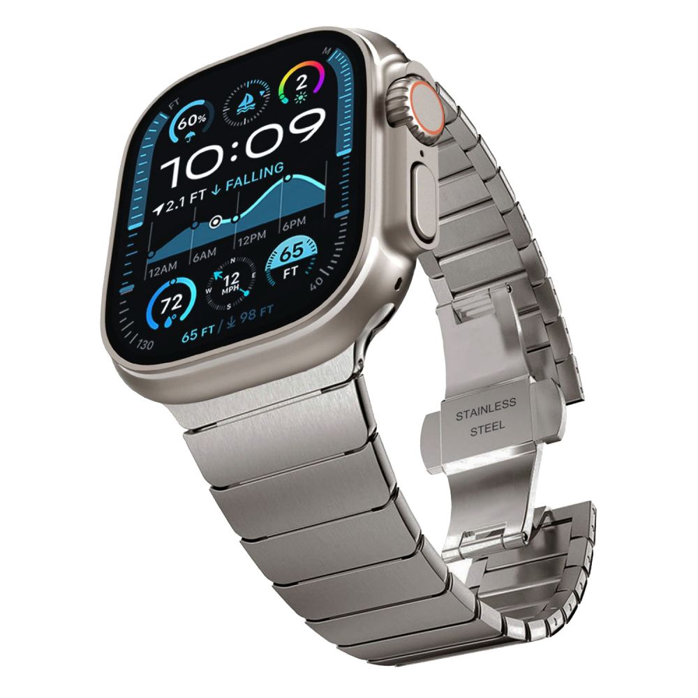 TECH-PROTECT LINKBAND APPLE WATCH 6 / 7 / 8 / 9 / 10 / SE / ULTRA 1 / 2 (44 / 45 / 46 / 49 MM) TITANIUM TYTANOWY