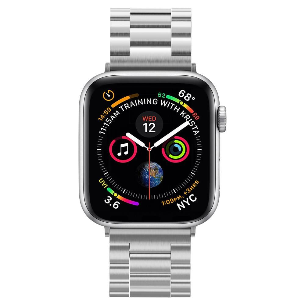 PASEK SPIGEN MODERN FIT BAND APPLE WATCH 6 / 7 / 8 / 9 / 10 / SE / ULTRA 1 / 2 (44 / 45 / 46 / 49 MM) SILVER