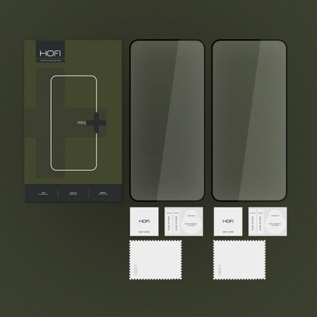 SZKŁO HARTOWANE HOFI GLASS PRO+ 2-PACK SAMSUNG GALAXY S24+ PLUS CZARNA RAMKA