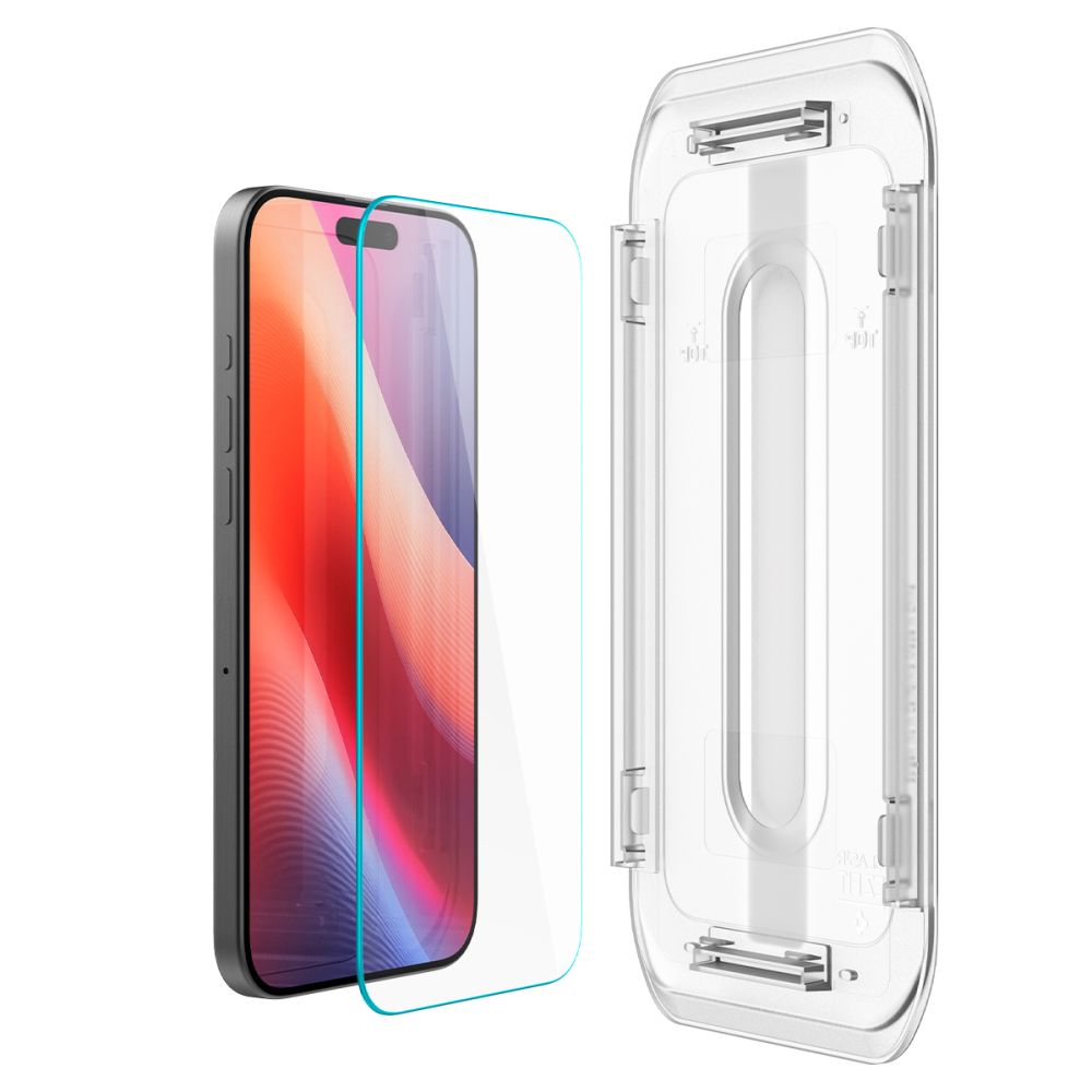 SZKŁO HARTOWANE SPIGEN GLAS.TR ”EZ FIT” 2-PACK IPHONE 16 PRO MAX CLEAR TRANSPARETNE