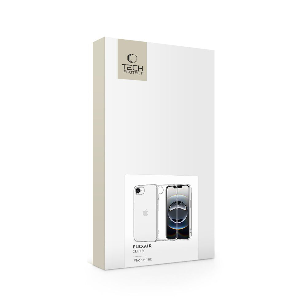 ETUI TECH-PROTECT FLEXAIR IPHONE 16E CLEAR TRANSPARETNE