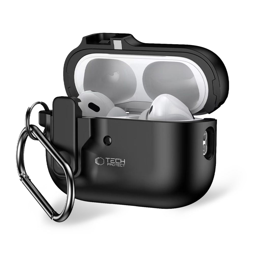 ETUI NA SŁUCHAWKI TECH-PROTECT SLIM HOOK APPLE AIRPODS PRO 1 / 2 BLACK CZARNE