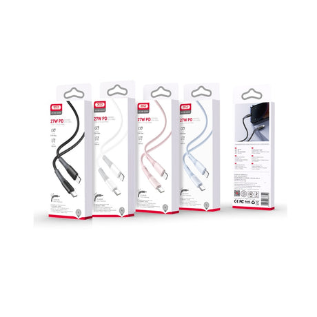 XO KABEL NB-Q226A USB-C - LIGHTNING 1M 27W BIAŁY