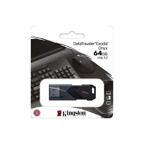 KINGSTON PENDRIVE 64GB USB 3.2 GEN 1 DATATRAVELER EXODIA ONYX