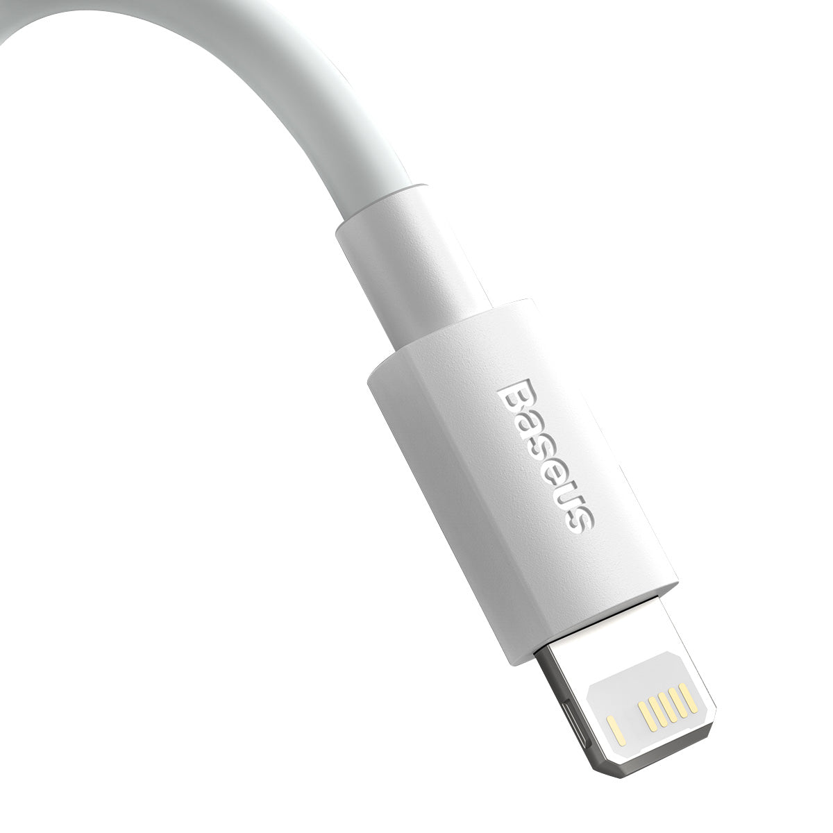 BASEUS KABEL SIMPLE WISDOM USB - LIGHTNING 1,5 M 2,4A BIAŁY 2 SZT